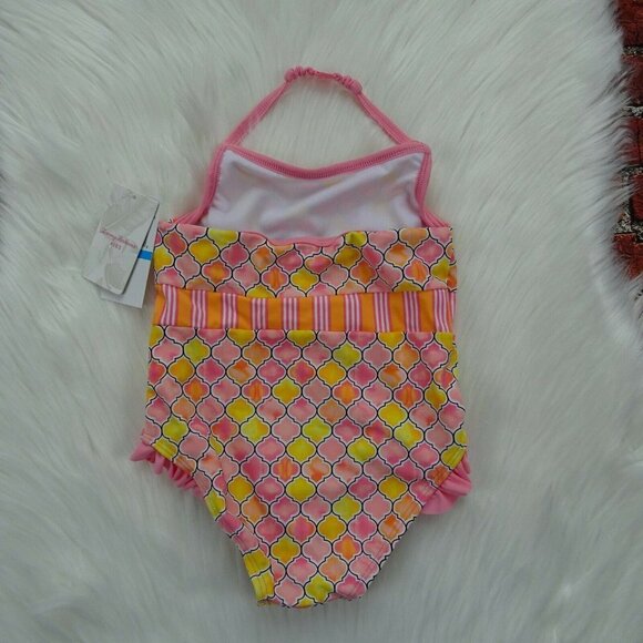 NWT Tommy Bahama Kids Swimsuit One-Piece Tile 24 Mos - Picture 4 of 12
